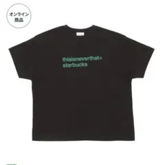 【Lサイズ】thisisneverthat Starbucks Tシャツ 黒のサムネイル