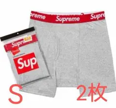 2枚【新品】SUPREME ボクサーパンツ S