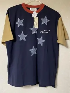 CUBE SUGAR 星柄パッチワーク 半袖Tシャツ 新品タグ付きのサムネイル