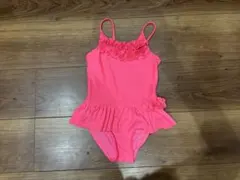 H&M フリル付きワンピース水着 2-4歳 ピンク