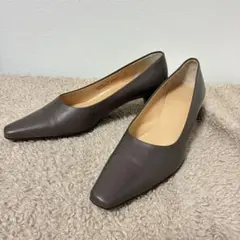 【美品】BALLY（バリー）スクエアトゥ パンプス イタリア製