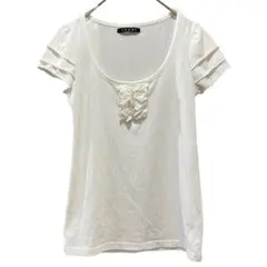 INGNI トップス 半袖シャツ シャツ フリル かわいい (M)