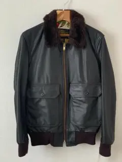 Supreme×Schott A-2 Mショット レザー フライトジャケット黒 Supreme×Schott 'Leather Flight Jacket'レザーフライト