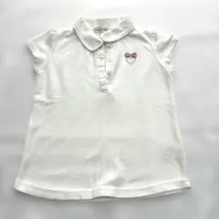 anyFAM ホワイト ポロシャツ 120女の子　ガーリー発表会　フォーマル