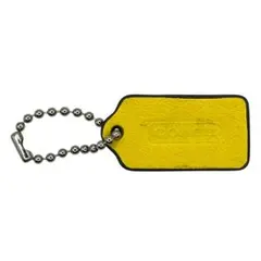 OLD COACH hangtag bagcharm leather mini