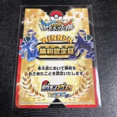 d*7様 貴重　ポケモン　メザスタ 勝利認定証 ふたりでトレーナータッグバトル