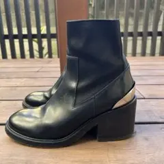 Ｒ*様 Acne Studios ブラック サイドゴアブーツ レザー Acne レザーアンクルブーツ
