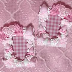 ホイップデコ トレカケース ペア 量産型 ピンク いちごたくさん♡