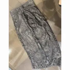 花柄レースバックスリットスカート grl 【nh49】