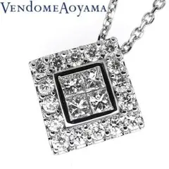 ヴァンドーム青山 Pt ダイヤ ネックレス 0.43ct
