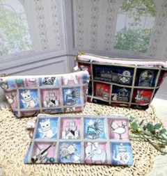 ユキエモン　ミニポーチまとめ売りA　 トイナイトボックス　レッド×ブルーと限定色