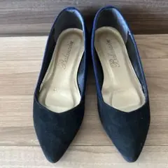 Balancoire パンプス 21.0cm スエード調 ローヒールのサムネイル