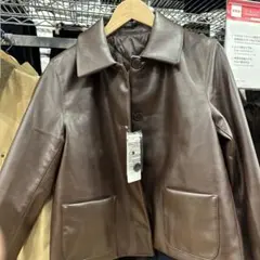 新品】UNIQLO コーティングショートジャケット S 完売