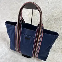 Paul Smithポールスミス トートバッグ マルチストライプ ネイビー A4のサムネイル