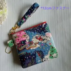 ミニポーチ　クリスマススカイ　キャスキッドソン　ハンドメイド
