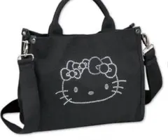 サンリオ♡キティ♡ラインストーン＆日焼けキティ2wayバッグ♡しまむらのサムネイル