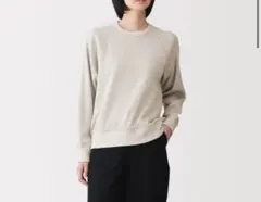 ワッフル編みクルーネック長袖Ｔシャツ