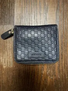 GUCCI GGパターン 二つ折り財布 ネイビー