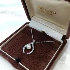 ⭐️MIKIMOTO⭐️ Silver ひと粒パール ネックレス 40.5cmのサムネイル