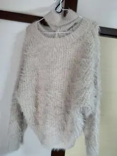 GYDA 2wayシャギーチョーカーニットトップス