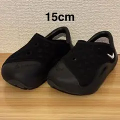 NIKE アクアスウッシュ キッズ サンダル ブラック 15cmのサムネイル