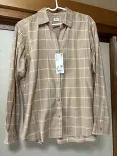 お値下げ中　UNIQLOレディース　　　　　　　ソフトブラッシュチェックシャツ