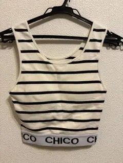 CHICO ストライプタンクトップ Fサイズ
