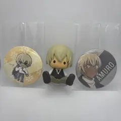 名探偵コナン　安室透　ペタドール　 缶バッジ　三点セット