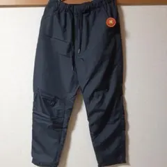 裏フリースカジュアルパンツ 黒