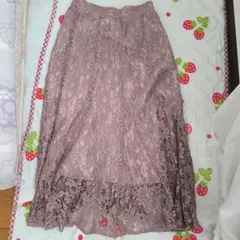 ミッシュマッシュ MISCHMASCH レースフレアスカート M