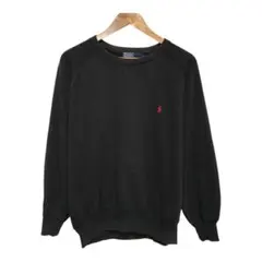 90s POLO ラルフローレン　ビンテージラグランスウェットトレーナー　ロゴ