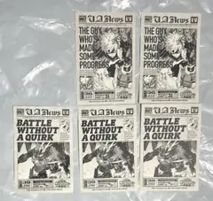 ヒロアカ展 特典 タブロイド風ステッカー 爆豪 オールマイト