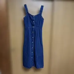 GU デニム ジャンパードレス