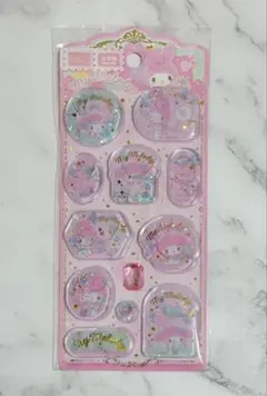 マイメロディ② ウォーターシール　立体　3Ｄ　キラキラ　まとめ売り