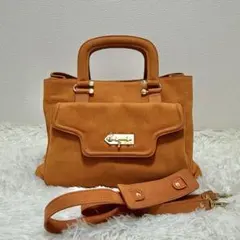 セール‼️【美品】MYSUELLY 2way レザーショルダーバッグ 大容量 A4