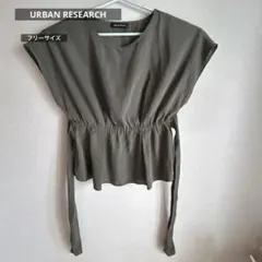 URBAN RESEARCH 　ウエストギャザー　リボン付き　ブラウスのサムネイル