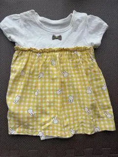 【ミッフィ】　ベビーロンパース　80cm 半袖