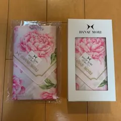 HANAE MORI 薔薇と蝶々の婦人ハンカチ2P