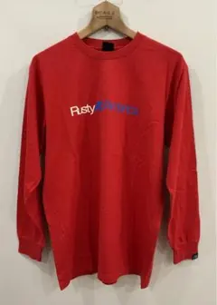 Rusty 長袖カットソー レッド ラスティ 長袖Tシャツ Lサイズのサムネイル