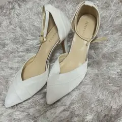 ESPERANZA ホワイト ハイヒール 7cm