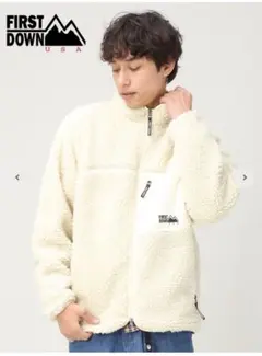 ファーストダウン　ボアジャケット ボアフリース　XL