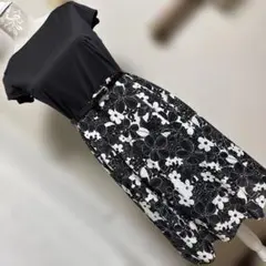 新品同様　PENNY JULE　ドッキングワンピース　ベルト付　花柄　セレモニー