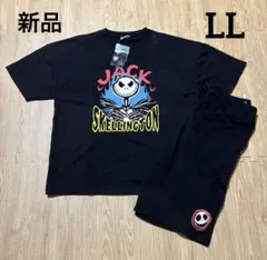 ナイトメアービフォアクリスマス　セットアップ　Tシャツ　上下　ジャック　黒　LL