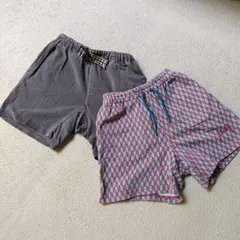 マーキーズ幾何学模様とOCEAN&GROUNDグレーハーフパンツ110cm