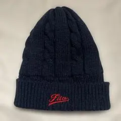 FILA GOLF ゴルフ ニット帽 ニットキャップ ケーブル編み