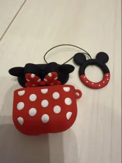【ミニー風デザイン】AirPods4用 シリコンケース