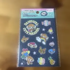 セリア　デニムファブリックステッカー　デイジーラバーズ