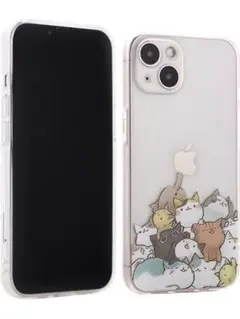 iphone13proケース かわいい猫柄 13proケースクリア
