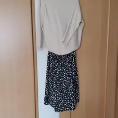 ロングスカート　楽チンウエストゴム