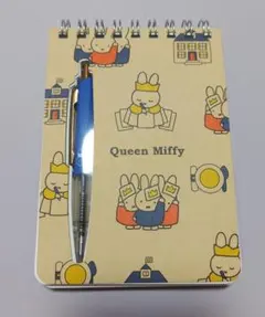 ミッフィー 70周年 Queen Miffy リングメモ ペン付